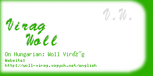 virag woll business card